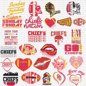 Chiefs Bundle,Chiefs Svg,Chiefs png,Chiefs,logo I Cup, Tshirt, Clip Art, Cricut | Formats;svg,png,pdf,Layered File,Instant Download