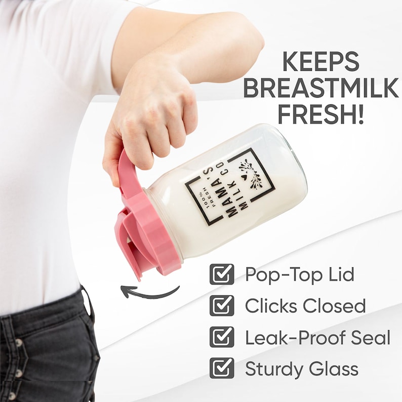 Breast Milk Pitcher, Breast Milk Storage Container, Pitcher Method for Breastmilk 32 Ounce Glass