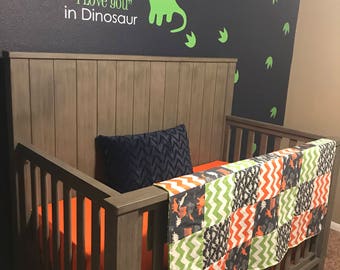 dinosaur crib bumper