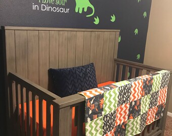 Green crib bedding
