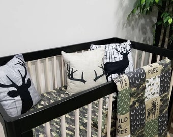 baby boy camo crib bedding