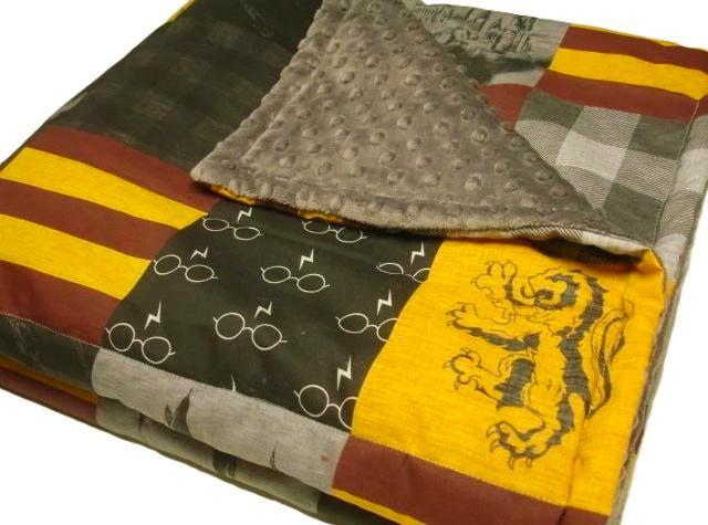 Wizard Blanket, Personalized School of Magic Throw, Magic Theme Baby Bedding, Burgundy Black Gold Throw