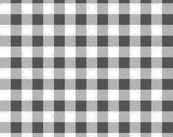 Plaid Charcoal Gray 1/2 Inch Plaid Cotton Fabric Destash Strips Quilting Quilt Fabric