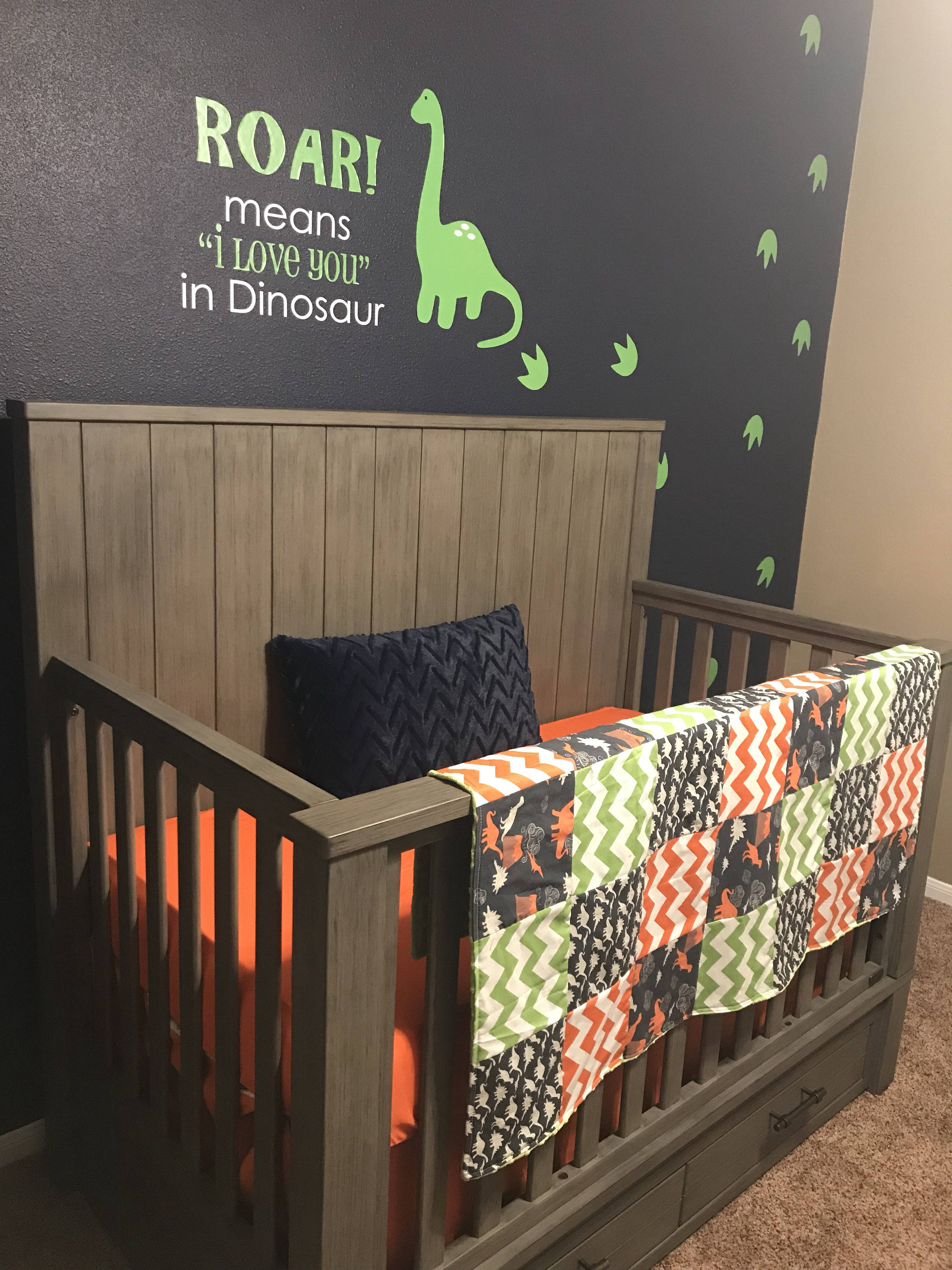 dinosaur mini crib bedding