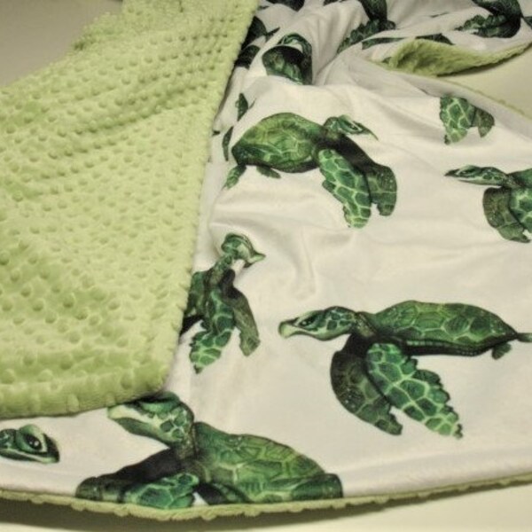 Sea Turtle Blanket Etsy