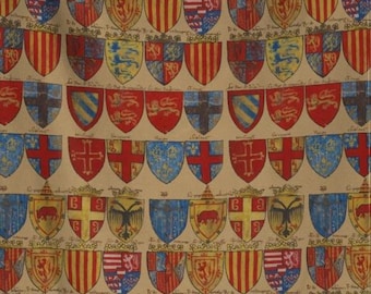 Medieval Knights of the Round Table Blanket, Personalized Coat of Arms Decor, King Arthur Theme Bedding