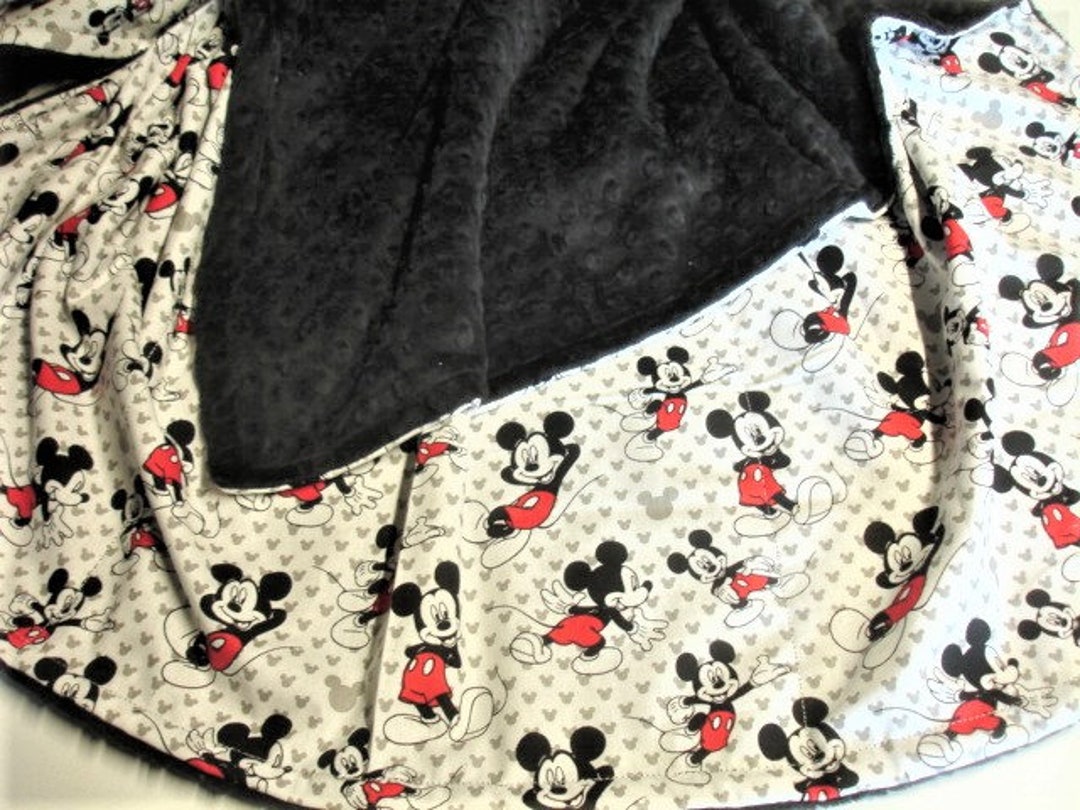 Mickey Mouse Blanket Baby Toddler Child Adult Sizes Minky