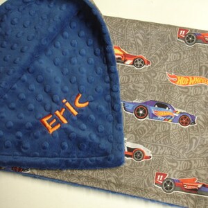 Race Cars Blanket Personalized Baby Blanket Baby Toddler Child Adult Minky Blanket