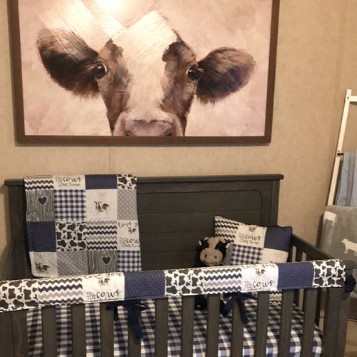 Baby Boy Custom Crib Bedding Set Made to Order Farm Theme Etsy