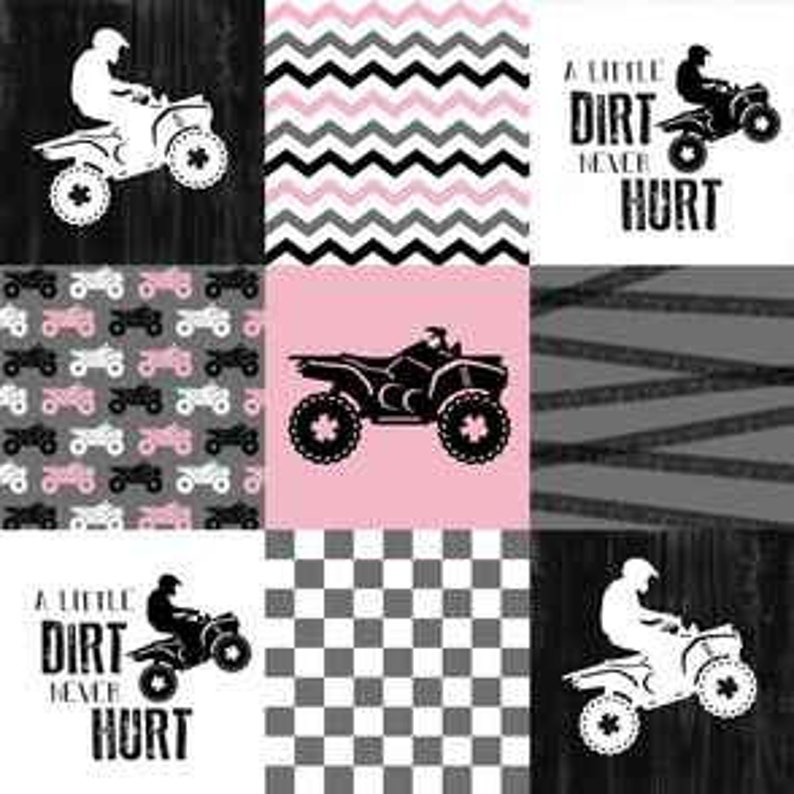 4 Wheel Cotton Fabric Panel 42