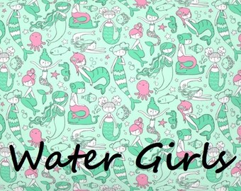 Mermaid Blanket, Personalized Under the Sea Bedding, All Sizes, Choose Print, Satin Ruffle Option, Soft and Plush Minky