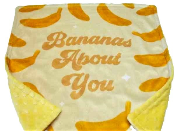 Banana Baby Blanket Newborn Baby Gift Neutral Baby Lovey Personalized Gift for Baby Fruit Security Blanket With Embroidered Name Etsy Canada