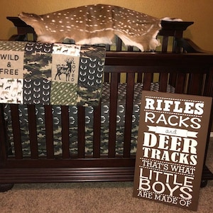 camo nursery bedding