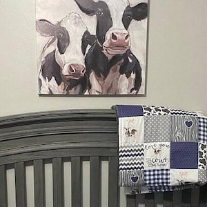 Farm Crib Bedding Set Farm Love Personalized 1 - 4 Piece Set Custom Love You Till the Cows Come Home Nursery Bedding Gender Neutral