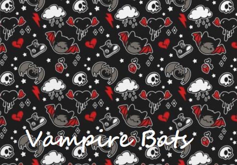 Goth Baby Blanket, Personalized Emo Bat Nursery Decor, Choose From ...