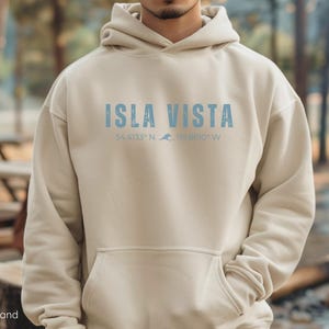 Isla Vista Coordinates Hooded Sweatshirt, UCSB Alumni Hoodie, UC Santa Barbara Student Gift, Unisex