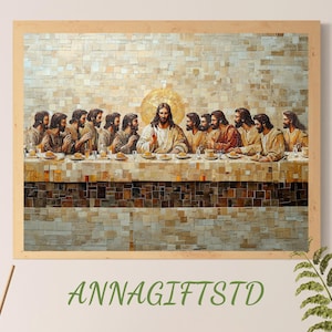 The Last Supper Image, Bible art, LDS Digital art,Digital Prints, Digital Download, Catholic Prints,Christian Art,Jesus Painting ,N358
