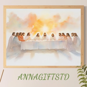 The Last Supper Art Print: Christian Bible Decor (Digital Download)