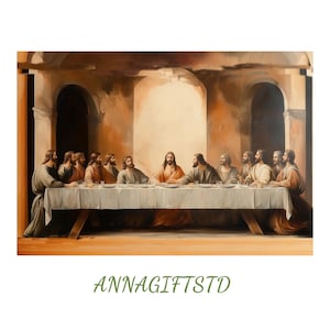 The Last Supper Art Print: Bible Christian Wall Decor (Digital Download)