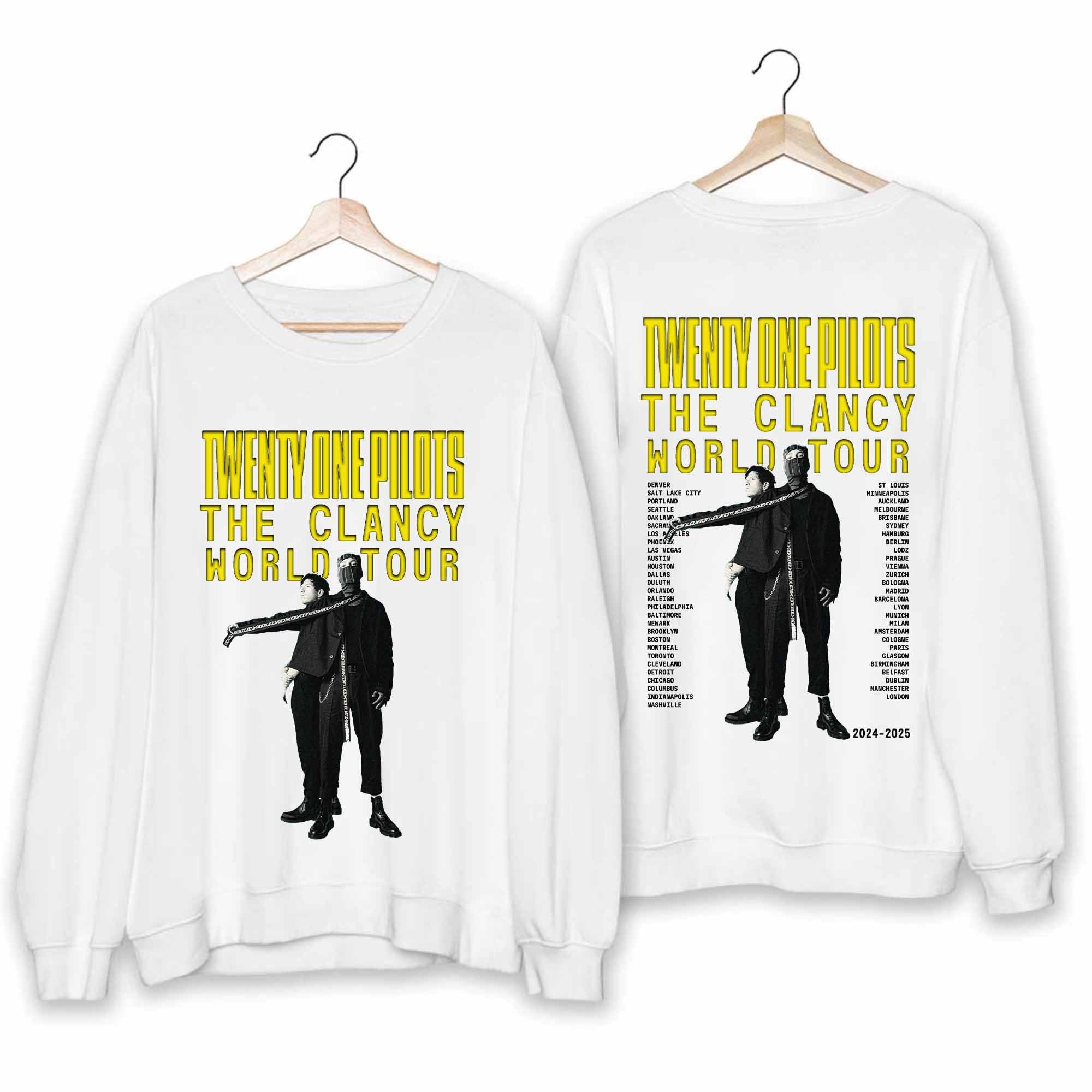 Camiseta Pilotss band 2024-2025 The Clancy Gira Mundial, Merch Doble ...