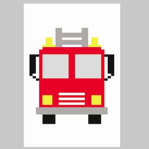 Fire Engine - Finger Knitting / Chunky Knit Blanket Pattern