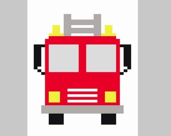 Fire Engine - Finger Knitting / Chunky Knit Blanket Pattern
