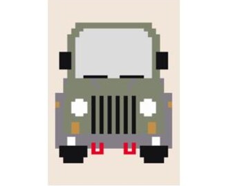 Jeep - Finger Knitting / Chunky Knit Blanket Pattern