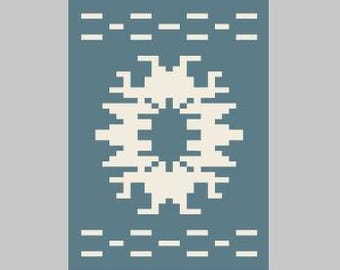 Southwestern Poncho Inspired Design - Finger Knitting / Chunky Knit Blanket Pattern