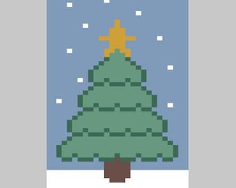 Christmas Tree - Finger Knitting / Chunky Knit Blanket Pattern
