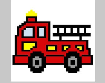 Fire Truck - Finger Knitting / Chunky Knit Blanket Pattern