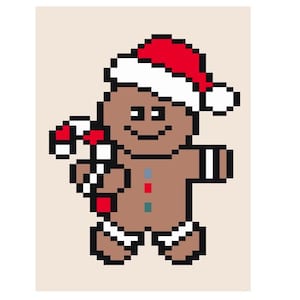 Gingerbread Man - Finger Knitting / Chunky Knit Blanket Pattern