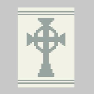 Celtic Cross - Finger Knitting / Chunky Knit Blanket Pattern