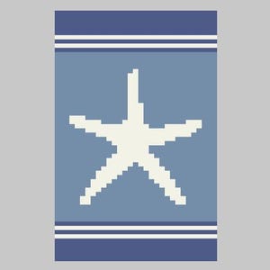 Starfish - Fingerstricken / Grobstrick Decke Muster
