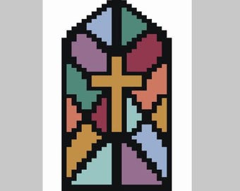 Patrón de manta de punto grueso o tejido a mano con cruz de vidrio