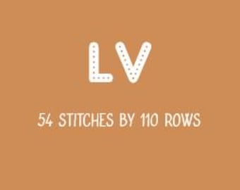 Diseño personalizado LV 54X110 - Diseño especial - Patrón de manta de punto grueso/tejido con los dedos