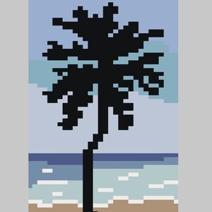 Palm Tree - Finger Knitting / Chunky Knit Blanket Pattern