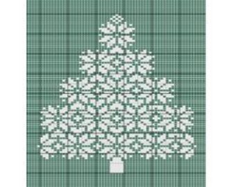 Árbol de copos de nieve: de esquina a esquina: mini C2C graphgan: patrón de manta