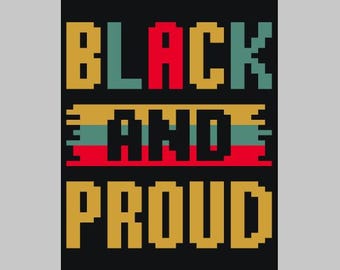 Black and Proud - Finger Knitting / Chunky Knit Blanket Pattern
