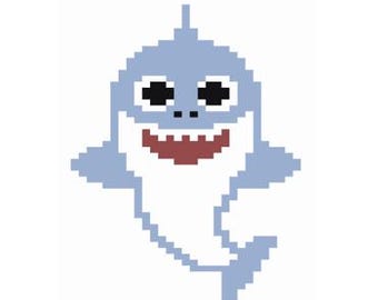 Baby Shark - Finger Knitting / Chunky Knit Blanket Pattern