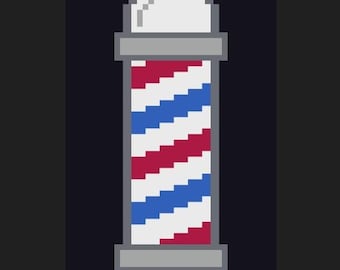 Poste de barbero personalizado 75x130 - Solicitud personalizada preaprobada - Patrón de manta C2C