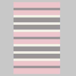 May include: A striped pattern with alternating bands of pink, white, and gray.