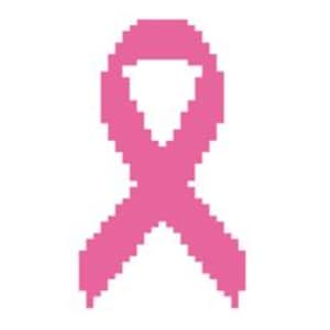 Cinta contra el cáncer de mama - Patrón para tejer a mano / Manta de punto grueso