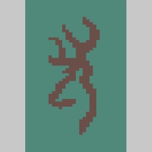 Deer Head - Finger Knitting / Chunky Knit Blanket Pattern