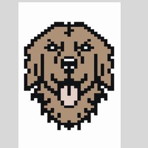 Golden Retriever - Finger Knitting / Chunky Knit Blanket Pattern