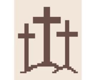 3 Crosses - Finger Knitting / Chunky Knit Blanket Pattern