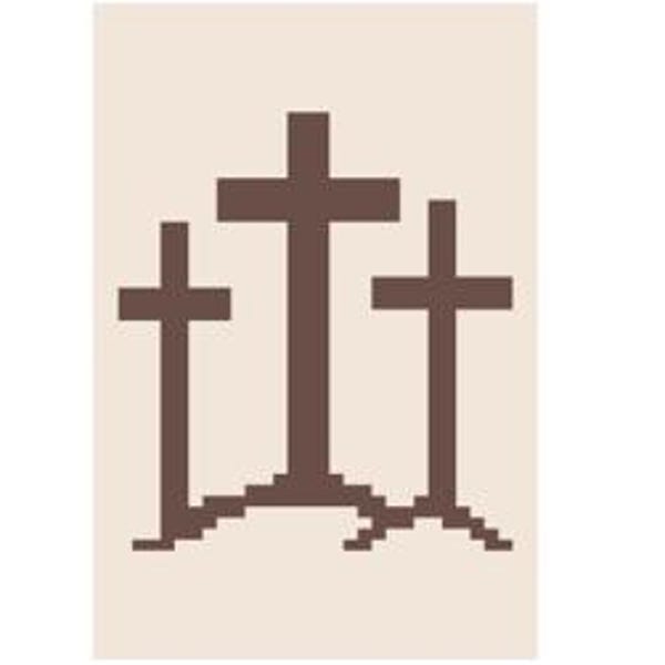 3 Cruces - Patrón para tejer a mano / Manta de punto grueso