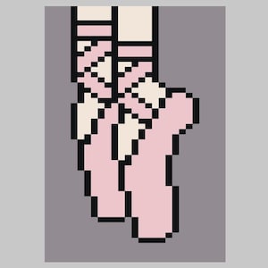 Ballet Shoes - Finger Knitting / Chunky Knit Blanket Pattern