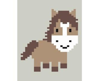 Pony - Finger Knitting / Chunky Knit Blanket Pattern