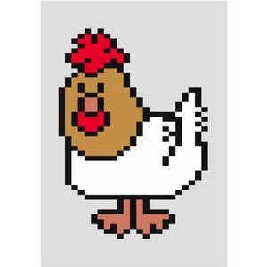 Chicken - Finger Knitting / Chunky Knit Blanket Pattern