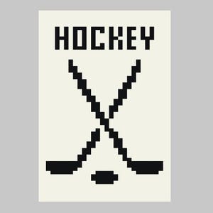 Hockey - Finger Knitting / Chunky Knit Blanket Pattern